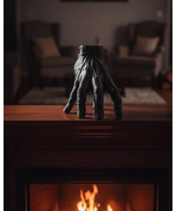 3D Dekoratif Siyah El Obje 17x16 cm Gotik ve Modern Aksesuar