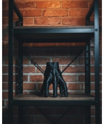 3D Dekoratif Siyah El Obje 27x22 cm Sanatsal ve Şık Aksesuar