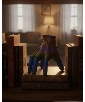 3D Modern Rengarenk El Heykeli 27x22 cm Statement Dekor