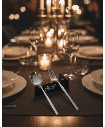 3D Özel Baskı 6’lı Kaşık Çatal Sunum Standı Şık Masa Düzenleyici