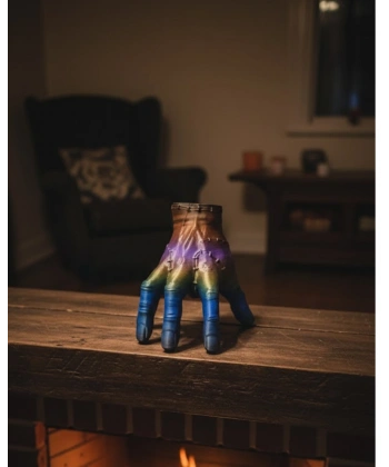 3D Renk Geçişli El Obje 27x22 cm Büyük Boy Ev Dekorasyonu