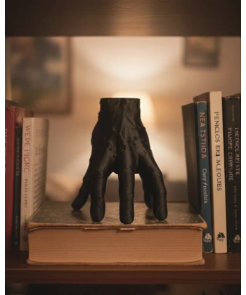 3D Siyah El Tasarım Dekor 27x22 cm Büyük Boy Statement Obje