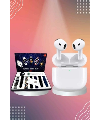 3.Nesil TWS Bluetooth Kulaklık Bluetooth Bağlantılı Akıllı Saat Amoled Ekran Plastik Hasır Kordon