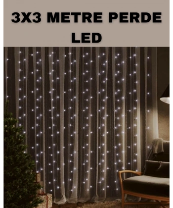 3x3 LED Şelale Perde Işık Kutlama ve Dekor Aydınlatması
