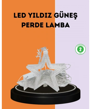 3x3 Metre Yıldız Peri Led Perde Işık Romantik Dekorasyon