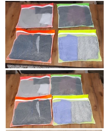 4 Adet 4 Renk Bavul İçi Düzenleyici - Fermuarlı Valiz Organizeri