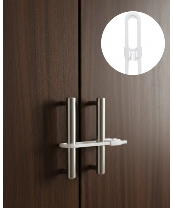 4 Adet Dolap Kapak Kilidi Ev İçi Güvenlik İçin Pratik Koruma Seti