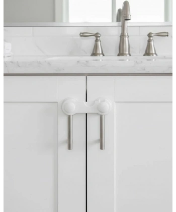 4 Adet Dolap ve Çekmece Emniyet Kilidi Çift Taraflı Bantlı Güvenli Tasarım