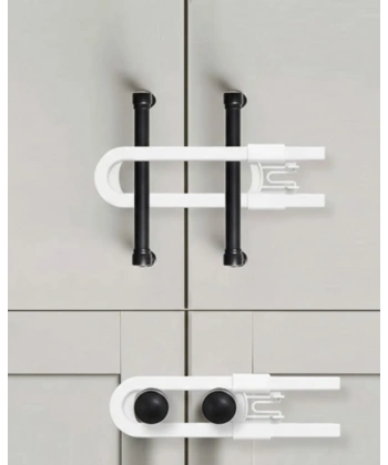 4 Adet Dolap ve Kapak Emniyet Kilidi Evde Güvenli Kullanım İçin