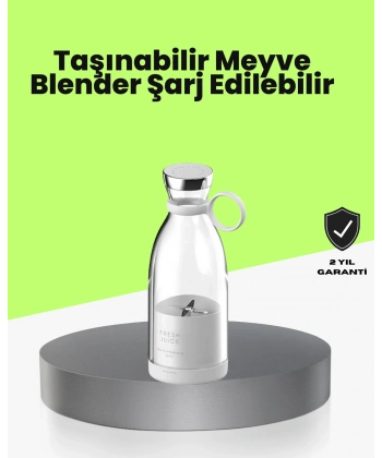 4 Bıçaklı Gıda Sınıfı Paslanmaz Çelik Taşınabilir Blender