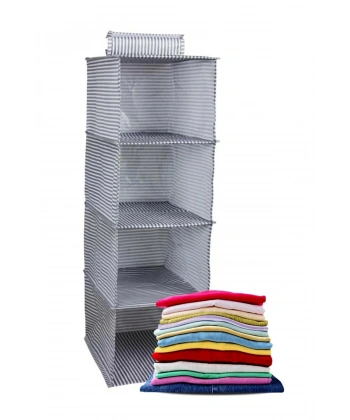  4 Gözlü Dolap Organizer Zebra Model