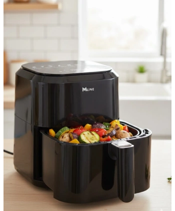 4 Litre Cam Hazneli 1360W Ayarlanabilir Isılı Airfryer