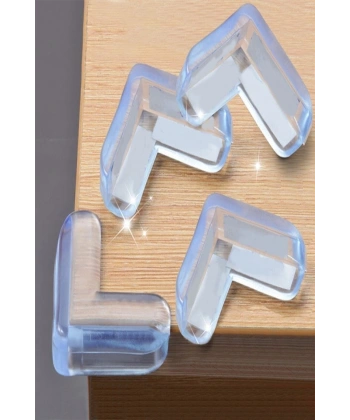 4 lü Masa Sehpa Köşe Koruyucu Silikon- Çocuk Koruma Aparatı