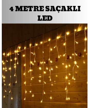 4 Metre Şelale Led Işık Perdesi Dekoratif