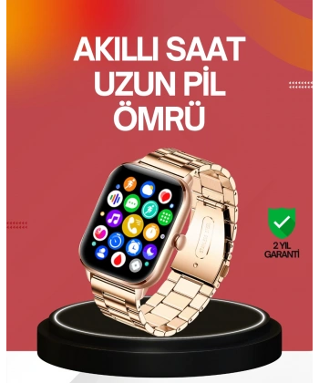 41 mm Kavisli Kasa Akıllı Saat IOS ve Android Uyumlu