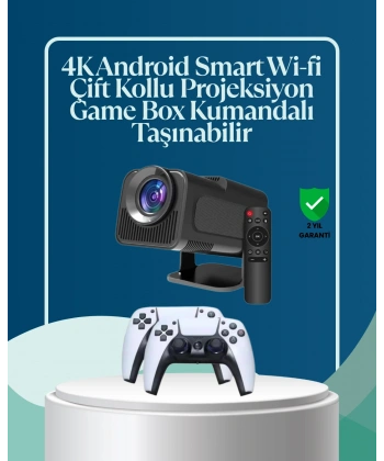 450 ANSI Lümen, 4K Destekli Kompakt Ev Projektörü