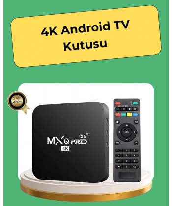 4K Ultra HD TV Box – 2GB RAM, 16GB Hafıza, Android Akıllı Medya Oynatıcı