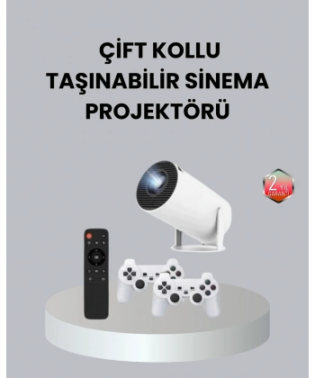 4K Wi-Fi 6 Projeksiyon Cihazı – 10.000+ Oyun Desteği, Kablosuz Bağlantı ve Çoklu Giriş Portları