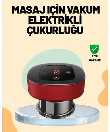 4’ü 1 Arada Elektrikli Çukurluk Masaj Seti Isı Masaj ve Kırmızı Işık