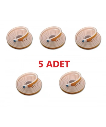 5 Adet 9 Metre Pencere Izolasyon Bandı Yapışkanlı Cam Yalıtım Süngeri Rüzgar Soğuk Kesici Pimapen Fitili
