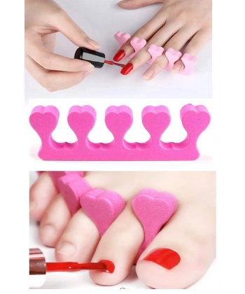 5 Adet Pedikür El Ayak Parmak Ayırıcı Tırnak Boyama Yumuşak Köpük Ayak Sedye