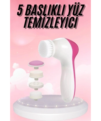 5 Başlıklı Titreşimli Cilt Temizleme Seti Canlandırıcı ve Onarıcı