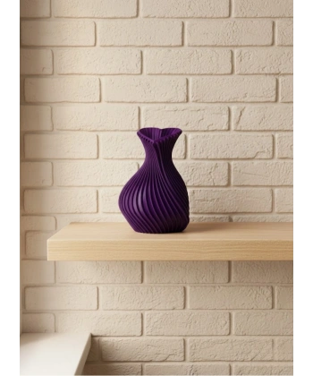 5 cm Mor Kalp Formlu Mini Vazo Modern Mini Dekor Ürünü