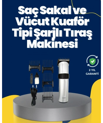 5 Farklı Kesim Tarağıyla Gelen Çok Amaçlı Tıraş Cihazı