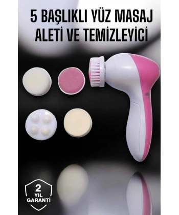 5 Fonksiyonlu Kablosuz Yüz Temizleme Cihazı ile Derinlemesine Cilt Bakımı