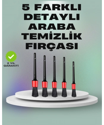 5li Araç Temizlik Fırça Seti-Detaylı Temizlik İçin Çok Amaçlı Fırçalar