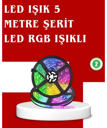 5 Metre Kumandalı RGB Şerit LED Aydınlatma