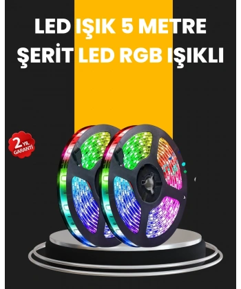 5 Metre Kumandalı Su Geçirmez Şerit LED