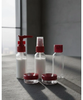 5 Parça Seyahat Dolum Şişesi Seti 30 ml Hafif Tasarım