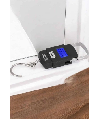 50 Kg El Kantarı Ağırlık Ölçer Dijital Ekranlı Kancalı Portatif