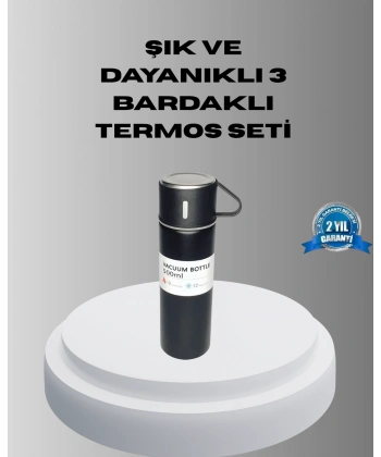 500 ml Vakumlu Termos – Çift Kat Paslanmaz Çelik, Sızdırmaz Kapağıyla Sıcak ve Soğuk İçeceklere Özel