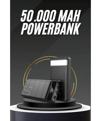 50.000 Mah Led Dijital Göstergeli USB Çıkışı Powerbank