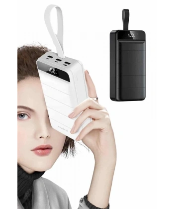 50.000 Mah Powerbank Turbo Hızlı Led Göstergeli Android İOS Uyumlu Taşınabilir Askılı