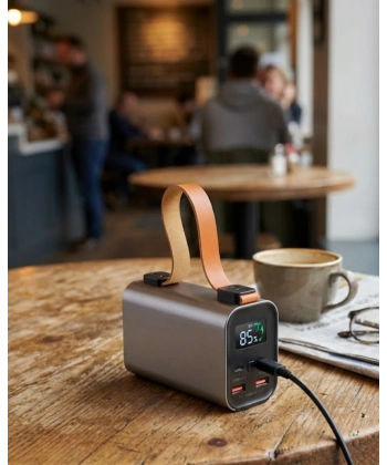 50000mAh Süper Fast Charge LED Işıklı Taşınabilir Power Bank