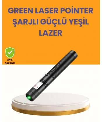 5000mW Yeşil Lazer Pointer Profesyonel Uzun Menzilli