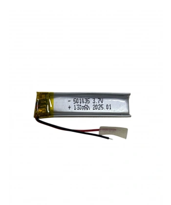 Sertec 501035 3.7V 130mAh Li-Polymer Pil (Devreli/1.5A)