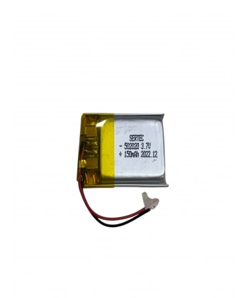 Sertec 502020 3.7V 150mAh Li-Polymer Pil (Devreli/1.5A)