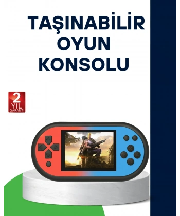 520 Oyunlu Taşınabilir Oyun Konsolu HD Ekranlı Retro Eğlence