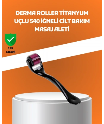 540 İğneli Titanyum Dermaroller Profesyonel Ev Tipi Cilt Yenileme Aparatı