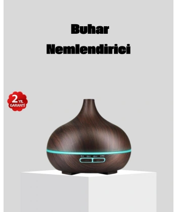 550 ml Büyük Su Hazneli Ultrasonik Nemlendirici ve Aromaterapi Difüzörü