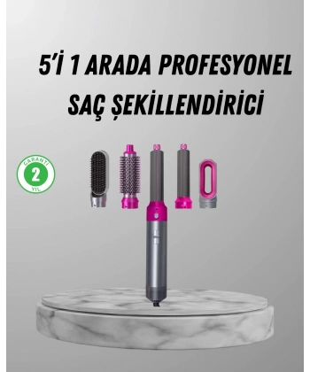 5’i 1 Arada Saç Şekillendirici Set Kuaför Düzeyinde Performans ve Ergonomik Tasarım