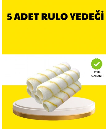 5’li İnce İşçilik Boya Rulo Seti Pürüzsüz ve Eşit Kaplama