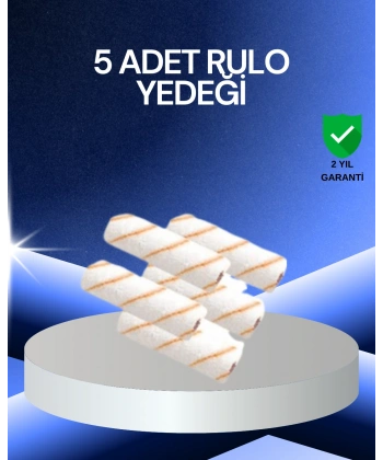5’li Rulo Boya Seti Küçük Detay Çalışmaları İçin Uygun