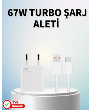 67 Watt Güçlü Şarj Aleti Samsung S23 Ultra S24 Uyumlu