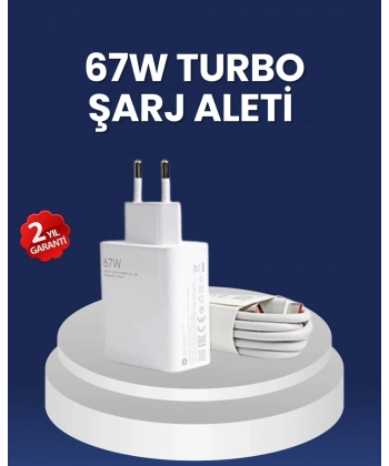 67 Watt Hızlı Şarj Adaptörü Samsung S20 S21 S22 S23 Uyumlu
