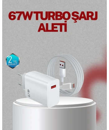 67 Watt Type C Şarj Adaptörü Asus Zenfone 7 8 9 Uyumlu